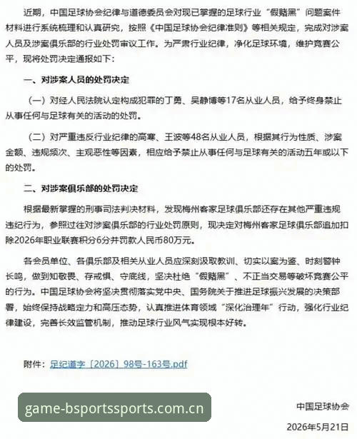 足协第三批禁足名单曝光：17人终身禁足，48人面临长期禁赛，b体育平台用户深度解析幕后黑手